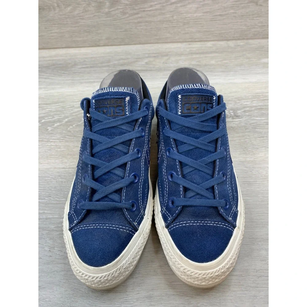 Converse CONS Star Player Men's Sneakers Blue Suede Low Top 6.5 Retro Shoes - Picture 2 of 11